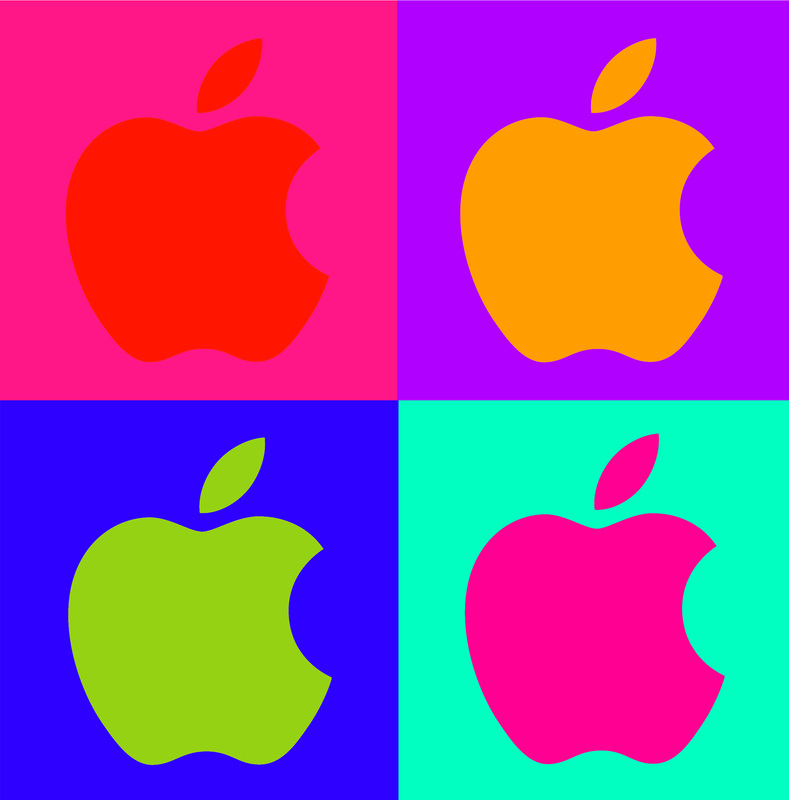 pop art apple